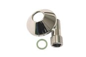 Brus og monteringstilbehør - Megatherm Connector 60 mm ll 3/4 x 1/2 with rosette ø70 - Chrome - 728210004