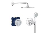 Brus og monteringstilbehør - Grohe Grohtherm SmartControl Brusesæt med hovedbruser, krom - 34743000