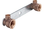 Brus og monteringstilbehør	 - Viega Gemini montageblok 12 mm x 1/2" x 150 mm rødgods - 121167