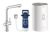 Blandingsbatterier og armaturer - Grohe Red Duo kogende køkkenarmatur med kedel i str. M, krom - 30327001