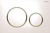 Installationssystemer - Geberit Betjeningsplade geberit sigma 20 hvid guld hvid - 115.882.KK.1