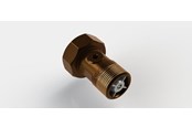 Måleinstrumenter - JCH Målerforskruning med kontrollerbar kontraventil 2286 rødgods 12 x 34 x 40 mm - 484912-004