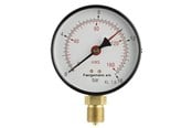 Måleinstrumenter - Erik Færgemann Manometer 1/2xø100 0-4 bar/0-40 mvs, nedadrettet studs - 481104044R