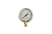 Måleinstrumenter - Erik Færgemann Manometer 1/4xø63 0-10 bar, nedadrettet studs med glycerin - 0001013