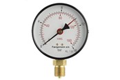 Måleinstrumenter - Erik Færgemann Manometer 1/4xø63 0-4 bar/0-40 mvs, nedadrettet studs - 481101-042R