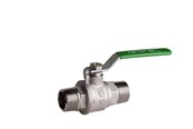 Fittings - Pettinaroli TEA kuglehane m/St greb grøn 51EU/2 nippel/nippel 3/4" - 51EU/2-006