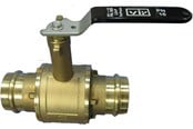 Fittings - GPA Flowsystem Type 5020LN kugleventil høj hals 28 mm pres/pres rødgods - 419070028