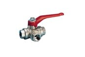 Fittings - Pettinaroli kuglehane 3-vejs 240N/L 1/2" - 240NL-004