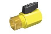 Fittings - Broen Gaskuglehane med greb muffe/nippel 1/2" - 33502GU-601002