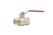 Fittings - Pettinaroli kuglehane m/St greb rød 51CE muffe/nippel 1" - 51CE/1-008