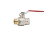 Fittings - Pettinaroli kuglehane m/St greb rød 51CE muffe/nippel 1/2" - 51CE/1-004