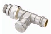 Radiatorer og ventiler - Danfoss RLV10 Press returkobling ligeløbende - 003L1824