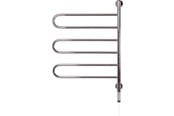 Håndklæderadiator og tilbehør - Kriss Curvo 825x545mm 3 arme pol. rf 49watt - CV8050PE