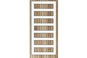 Håndklæderadiator og tilbehør - Kriss sigma håndklædetørrer 1320 x 600 mm hvid (ral9010) - SG13260H