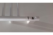 Håndklæderadiator og tilbehør - Kriss Nuvo 2, 600watt, rund profil, hvid - NT600RH