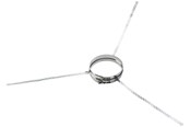 Kedler og skorstene - Metalbestos Wood 130 mm spærstyr med 5 meter bånd - 317529130