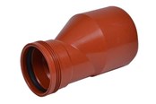 Kloakprodukter - Wavin 200x160 mm reduktion wafix pp rød - 1553561