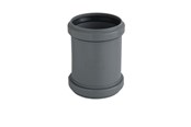 Afløb - ALIAXIS Ht-pp (amax pro) ø50 mm grå dobbeltmuffe - MDW-050-000-000-GD