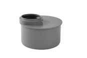 Afløb - ALIAXIS Ht-pp (amax pro) ø110 mm x 75 mm grå reduktion kort - ZWW-110-075-0KR-GD