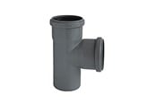Afløb - ALIAXIS Ht-pp (amax pro) ø110 mm x 110 x 87,5° grå gren - TRW-110-110-090-GD