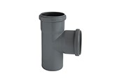 Afløb - ALIAXIS Ht-pp (amax pro) ø75 mm x 50 x 87,5° grå gren - TRW-075-050-090-GD