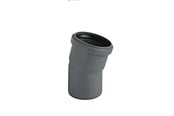 Afløb - ALIAXIS Ht-pp (amax pro) ø32 mm x 15° hvid bøjning - BKL-032-018-015