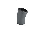 Afløb - ALIAXIS Ht-pp (amax pro) ø40 mm x 15° grå bøjning - KLW-040-018-015-GD