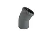 Afløb - ALIAXIS Ht-pp (amax pro) ø40 mm x 30° hvid bøjning - BKL-040-018-030