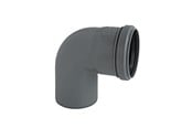 Afløb - ALIAXIS Ht-pp (amax pro) ø40 mm x 87,5° hvid bøjning - BKL-040-018-090
