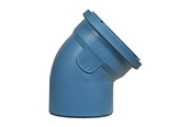 Afløb - ALIAXIS Dblue ø110 mm x 15° bøjning - VKL-110-000-15D