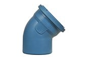 Afløb - ALIAXIS Dblue ø75 mm x 15° bøjning - VKL-075-000-15D
