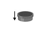 Afløb - Girpi Friaphon ø52 mm x 50 mm overgangstætningsring - SJT52
