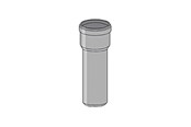 Afløb - Girpi Friaphon ø52 mm x 250 mm pasrør med muffe - SMMF52250