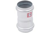 Afløb - Blücher dobbeltmuffe 50 mm rustfri - 841.050.050