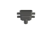 Afløb - Unidrain Udløbshus m/lodret udløb Ø75 mm inkl. vandlås og fire vandrette sideindløb Ø40 mm - 1414.0075