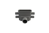 Afløb - Unidrain Udløbshus m/vandret udløb Ø75 mm inkl. vandlås og fire vandrette sideindløb Ø40 mm - 1413.0075