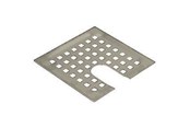 Afløb - Blücher rist 140 x 140 mm med udskæring i kant - 610.150.431 C
