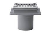 Afløb - Purus Afløbsskål maxiflex 110 mm med rustfri rist - 153447-956