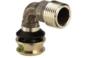 Alu-pex systemer - Viega Raxofix overgangsbøjning 90° 32 x 1 muffe/nippel rødgods - 646042