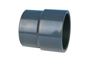 Plastrør og fittings - +GF+ Overgang pvc 40 mm X 1 1/4" muffe/muffe - 721910209