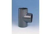 Plastrør og fittings - +GF+ Tee pvc 90° 63 mm PN16 - 721200111