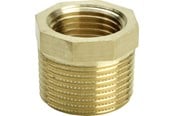 Gevindfittings - Viega Nippelmuffe 3/4" x 3/8" rødgods - 266509
