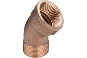 Gevindfittings - Viega Bøjning 45° muffe/nippel 2" rødgods - 650711