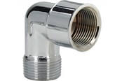 Gevindfittings - Viega Vinkel 90° muffe/nippel 1/2" messing forkromet - 102586