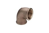 Gevindfittings - Viega Bøjning 90° muffe/muffe 3/4" x 1/2" rødgods - 320669