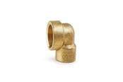 Gevindfittings - Isiflo Vinkel messing 90° muffe/muffe 38 - 5010009