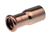 Pressrør og fittings - Vsh Fabrieken Reduktion vsh nippel/muffe 28x15 mm cu - 38202