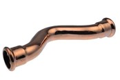 Pressrør og fittings - Vsh Fabrieken Overbøjning vsh muffe/muffe 18 mm cu - 38442
