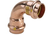 Pressrør og fittings - Viega Profipress G bøjning 90° 28 Kobber/blank, 345495 - 345495