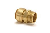 Kobberrør og fittings - Broen Tectite overgang muffe/nippel 18 mm x 34'' rødgods - 80901800-000152